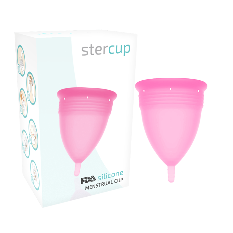 STERCUP - FDA SILICONE MENSTRUAL CUP PINK - SIZE S