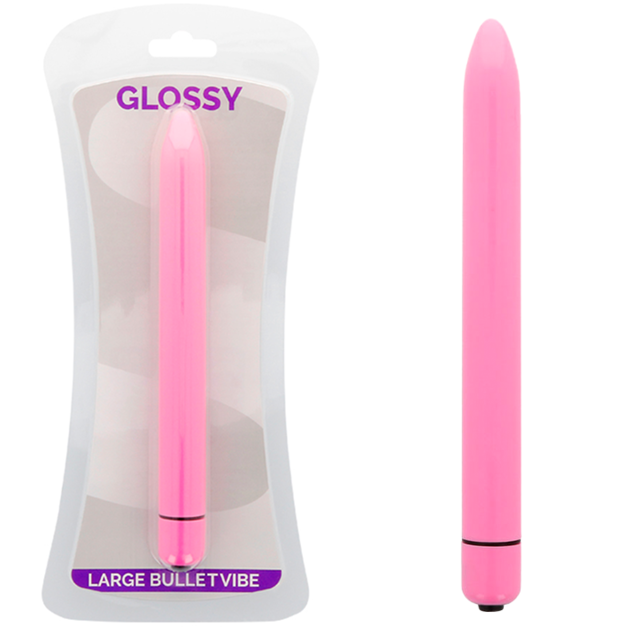 GLOSSY - SLIM DEEP ROSE VIBRATOR