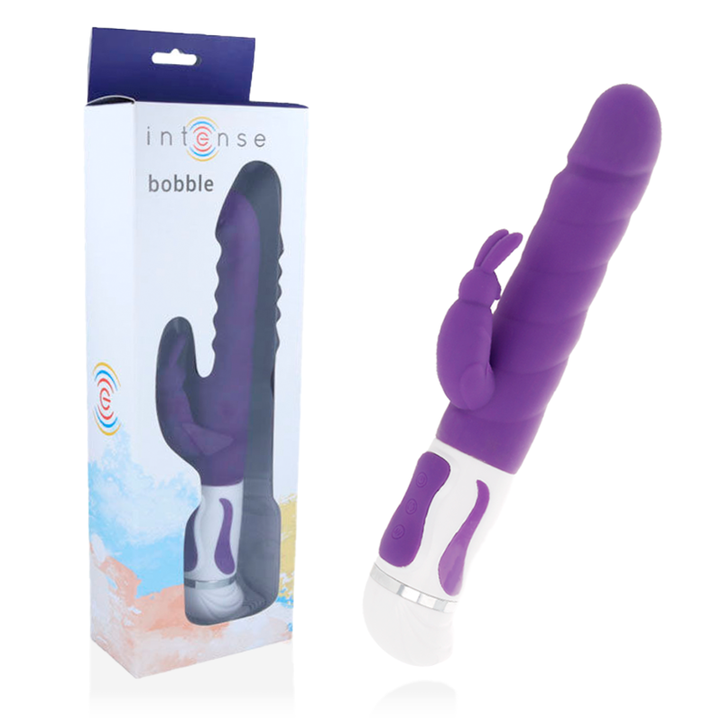 INTENSE - VIBRATEUR BOBBLE ROTOR LILAS EN SILICONE