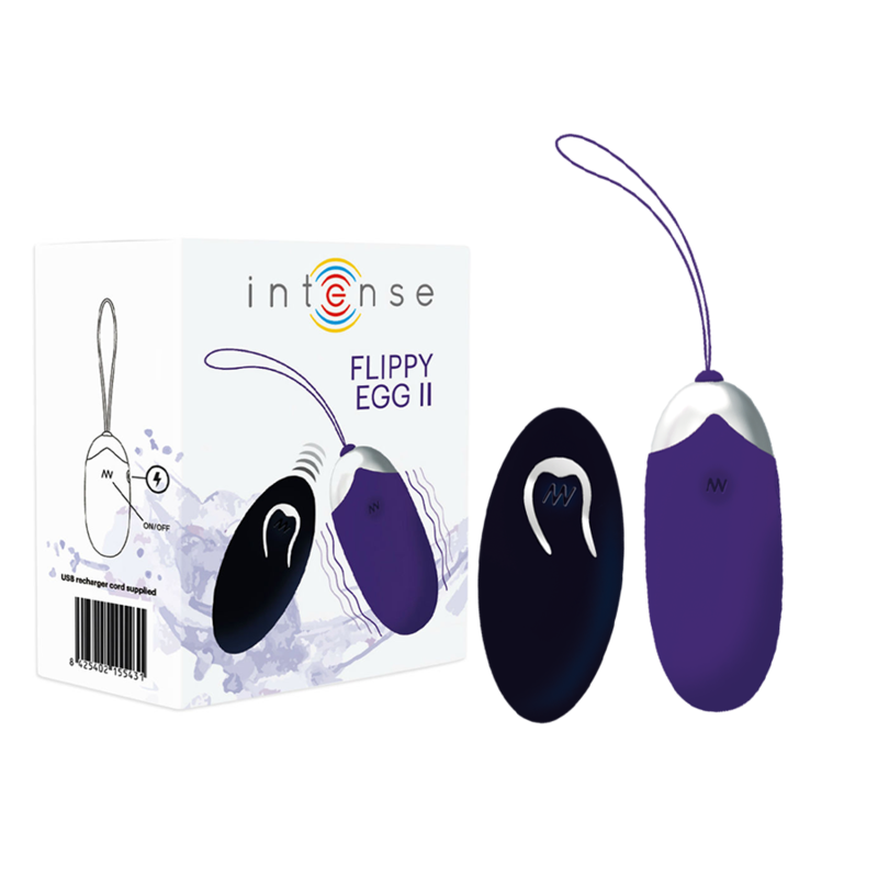 INTENSE - OEUF VIBRANT FLIPPY II AVEC TÉLÉCOMMANDE VIOLET