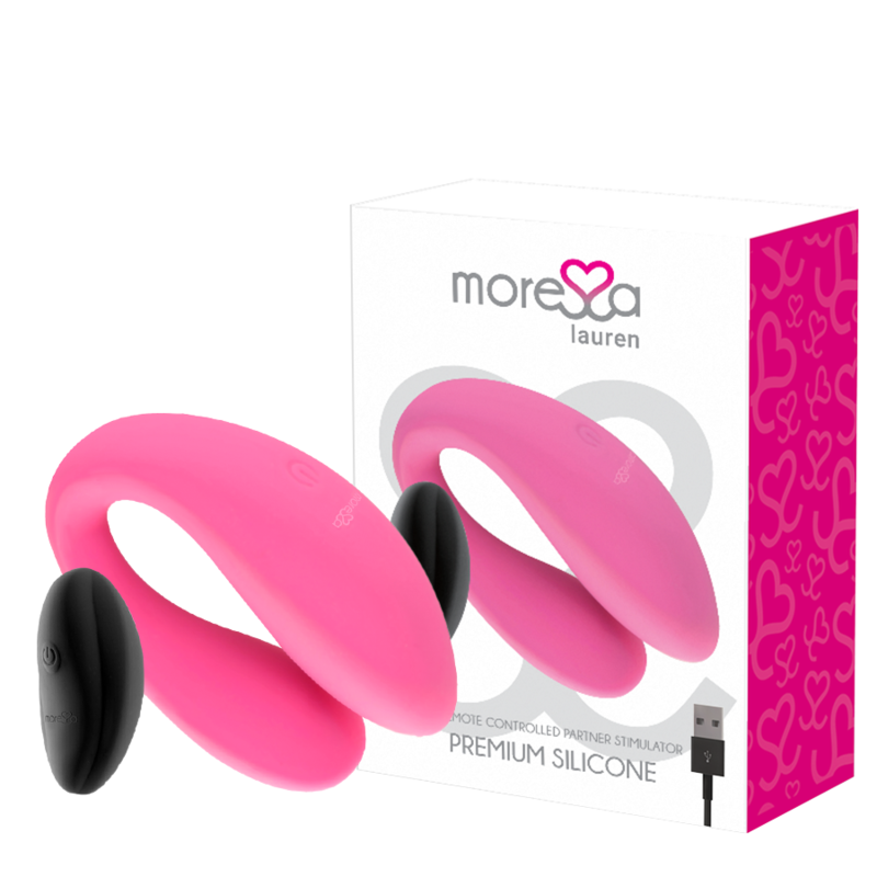 MORESSA - STIMULATEUR À TÉLÉCOMMANDE LAUREN POUR COUPLES