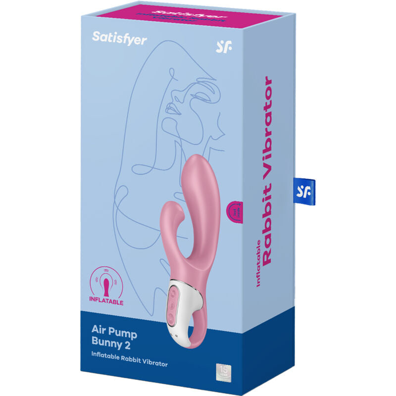 SATISFYER - POMPE À AIR BUNNY 2 ROSE