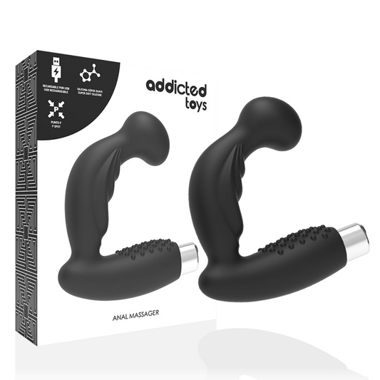 ADDICTED TOYS - VIBRATORE PROSTATICO RICARICABILE MODELLO 3 - NERO