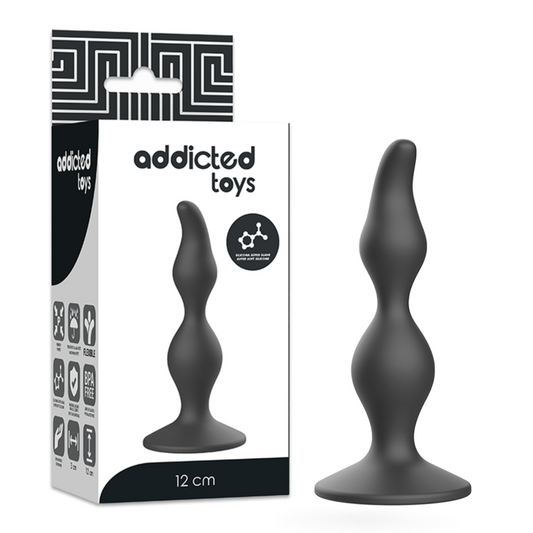 ADDICTED TOYS - PLUG ANAL SEXUEL 12 CM NOIR