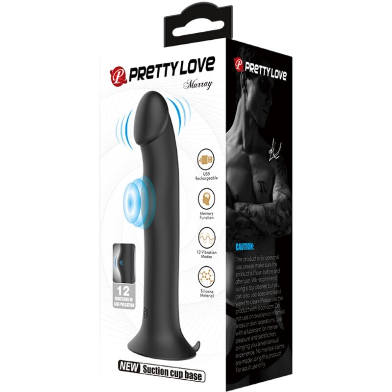 PRETTY LOVE - VIBRATEUR MURRAY ET VENTOUSE CLITO NOIR