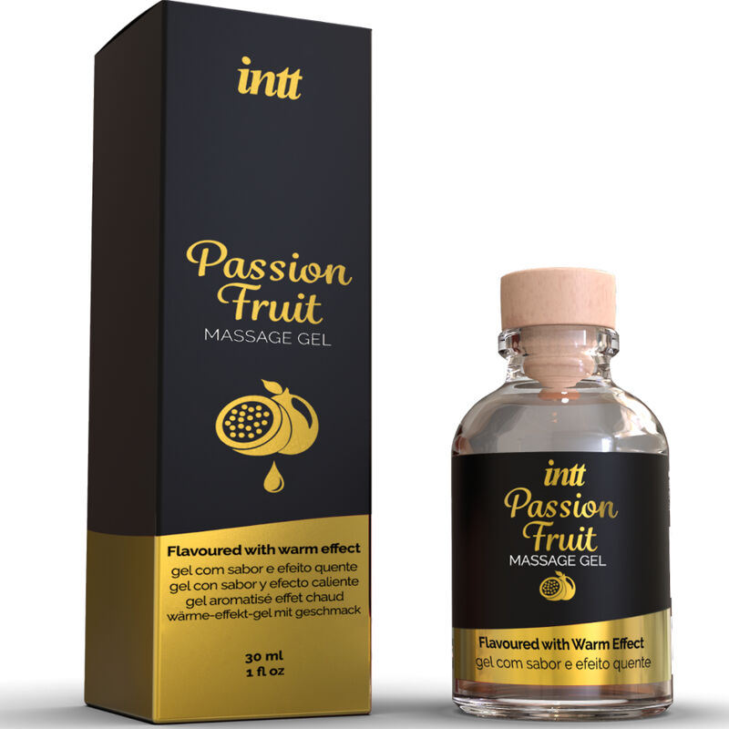 INTT MASSAGE &amp; ORAL SEX - PASSION FRUIT FLAVOURED MASSAGE GEL WITH HEAT EFFECT