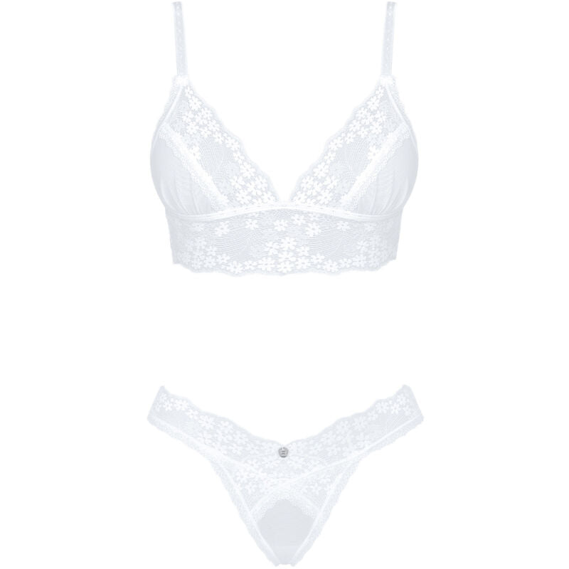 OBSESSIVE - SET CELESTE 2 PEZZI XS/S