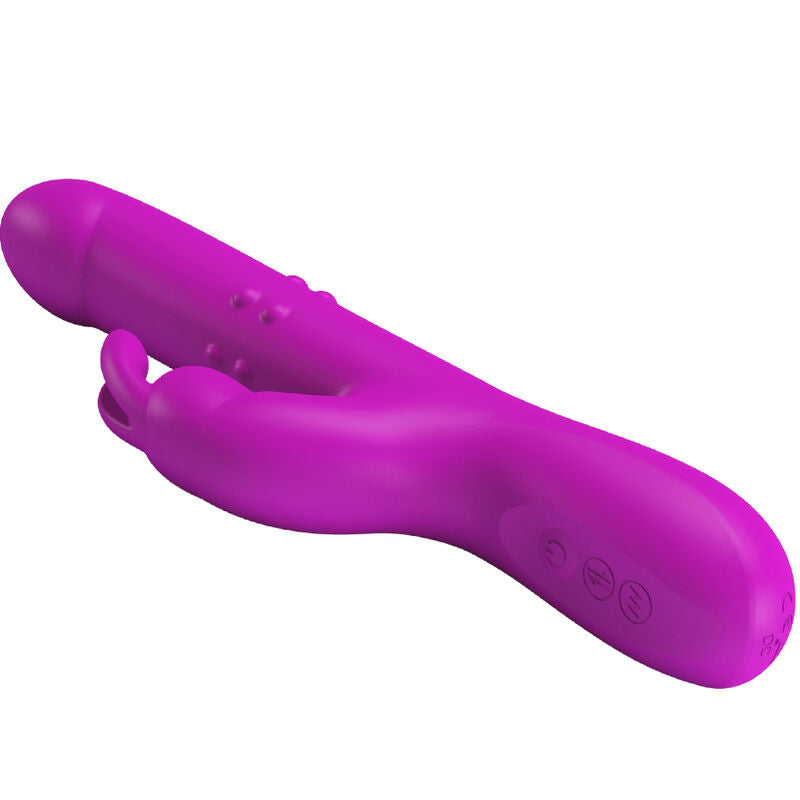 PRETTY LOVE - REESE VIBRATOR WITH ROTATION PURPLE