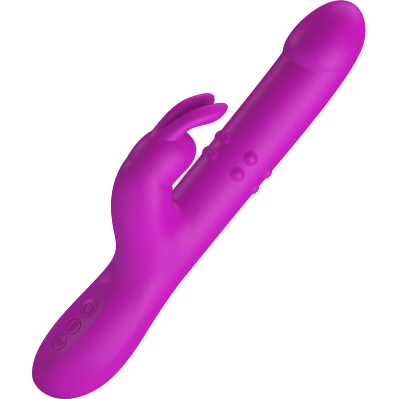 PRETTY LOVE - REESE VIBRATOR WITH ROTATION PURPLE