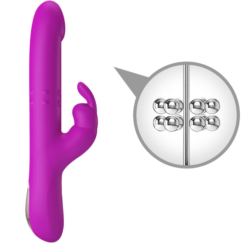 PRETTY LOVE - REESE VIBRATOR WITH ROTATION PURPLE