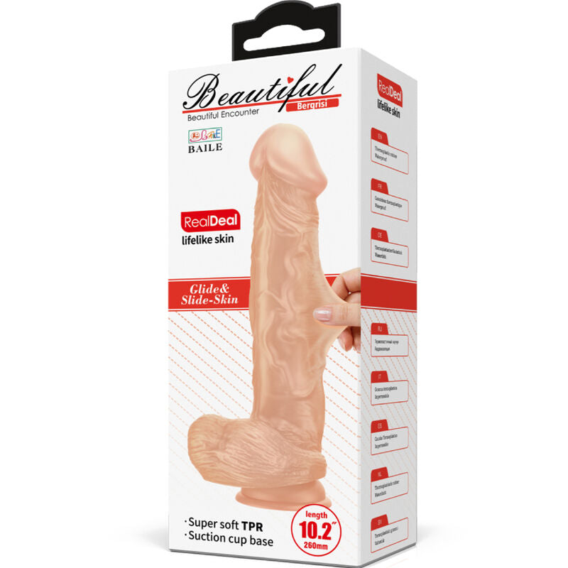 BAILE - BELLE RENCONTRE BERGRISI GODE FLEXIBLE RÉALISTE 26 CM NATUREL