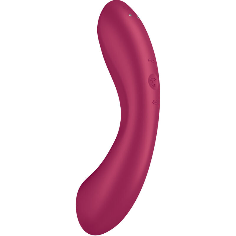 SATISFYER - CURVE TRINITY 1 AIR PULSE VIBRATION RED