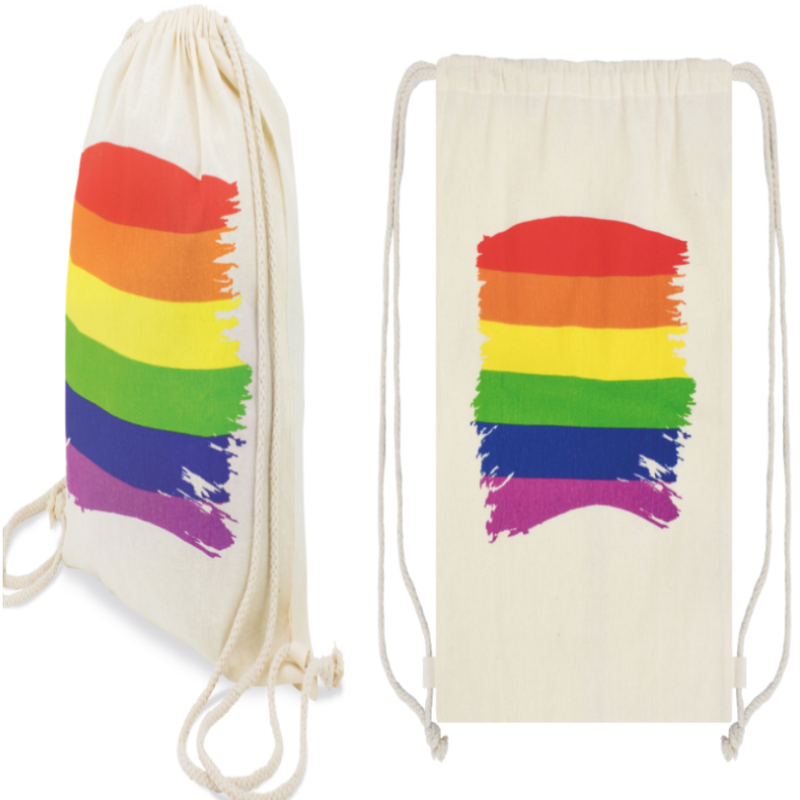 PRIDE - ZAINO CON BANDIERA LGBT IN COTONE