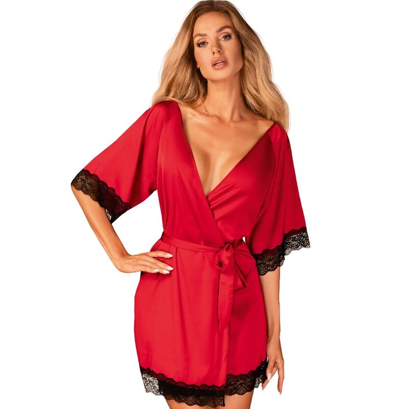 OBSESSIVE - SENSUELIA ROSSO PEIGNOIR S/M