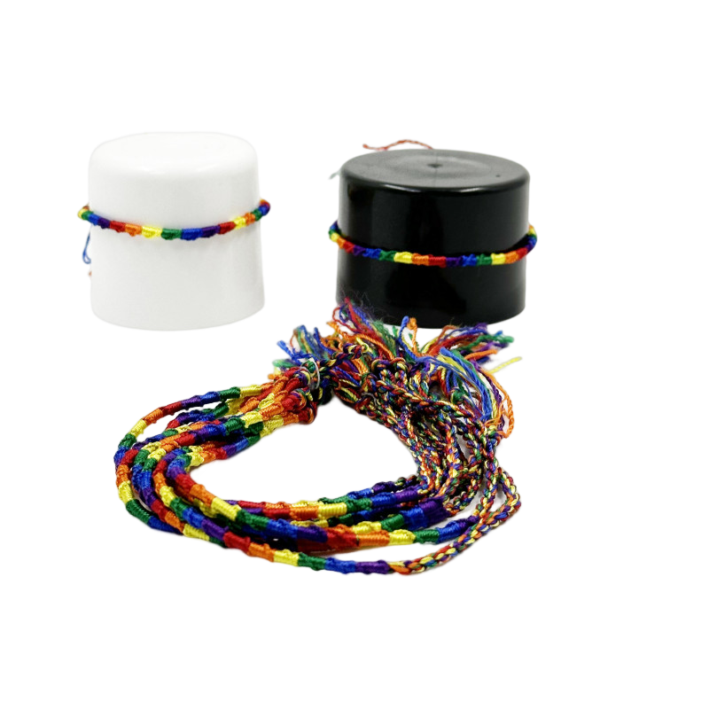 PRIDE - LGTB FLAG BRACELET WITH FINE THREAD