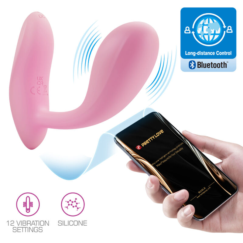 PRETTY LOVE - APPLICATION RECHARGEABLE BAIRD G-SPOT 12 VIBRATIONS ROSE