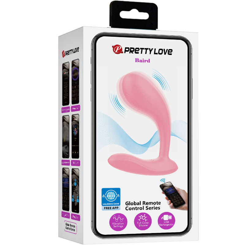 PRETTY LOVE - APPLICATION RECHARGEABLE BAIRD G-SPOT 12 VIBRATIONS ROSE