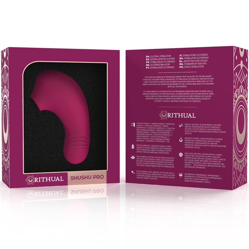 RITHUAL - SHUSHU PRO POCKET CLITORAL STIMULATOR 2 POWERFUL ORCHID MOTORS