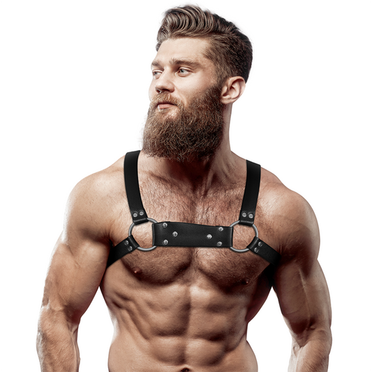 FETISH SUBMISSIVE ATTITUDE - HARNAIS BULLDOG EN SIMILI CUIR HOMME TAILLE M/L