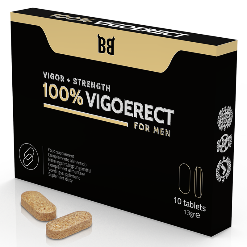 BLACK BULL - 100% VIGOERECT VIGOUR + STRENGTH FOR MEN 10 TABLETS