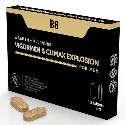 BLACK BULL - VIGORMEN & CLIMAX EXPLOSION MAGGIORE PIACERE PER GLI UOMINI 10 CAPSULE