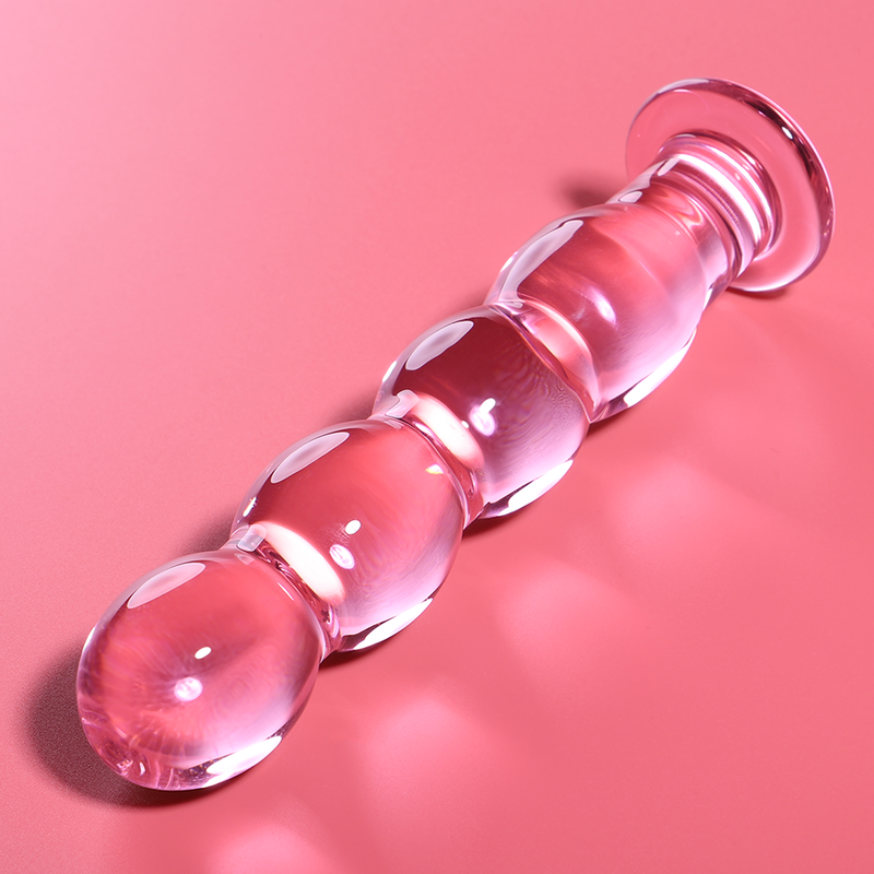 NEBULA SERIES BY IBIZA - MODELLO 10 DILDO IN VETRO BOROSILICATO TRASPARENTE 16.5 CM -O- 3.5 CM