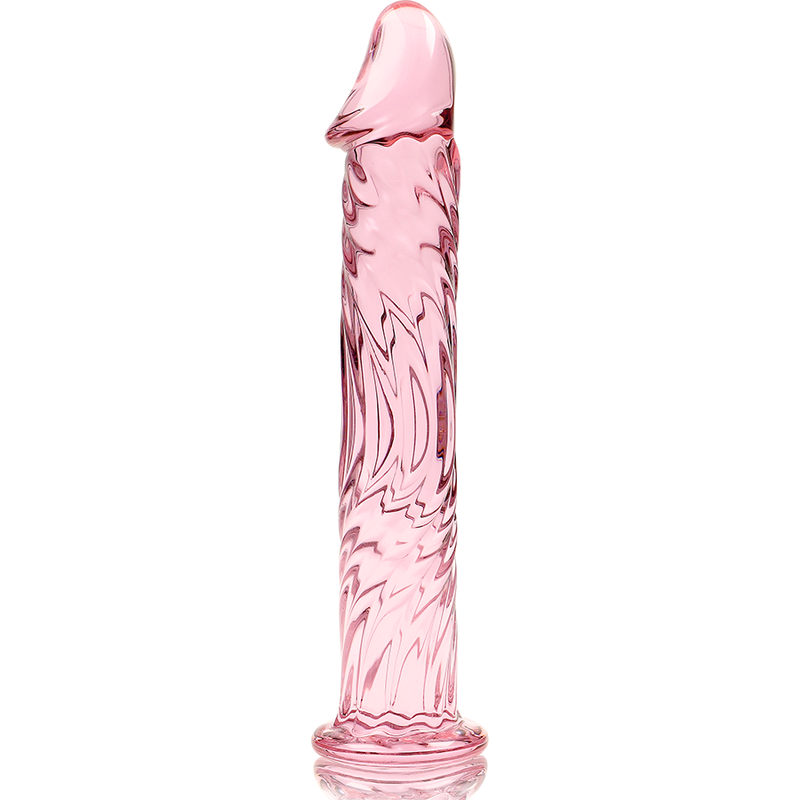 NEBULA SERIES BY IBIZA - MODELLO 12 DILDO IN VETRO BOROSILICATO TRASPARENTE 17 CM -O- 3.5 CM