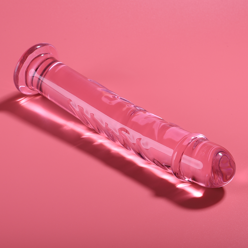 NEBULA SERIES BY IBIZA - MODELLO 16 DILDO IN VETRO BOROSILICATO TRASPARENTE 18.5 CM -O- 3 CM