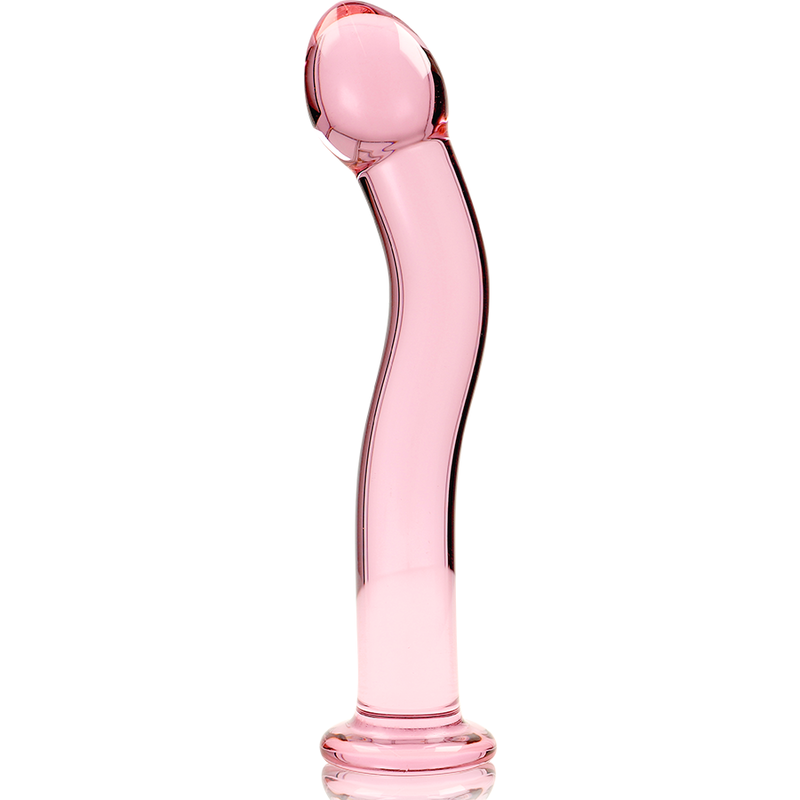 NEBULA SERIES BY IBIZA - MODELLO 18 DILDO IN VETRO BOROSILICATO TRASPARENTE 18.5 CM -O- 3.5 CM