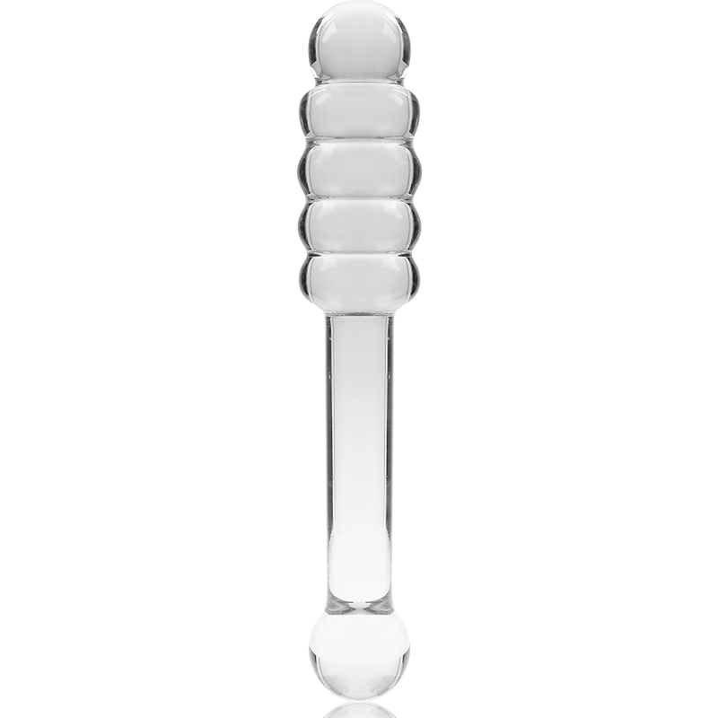 NEBULA SERIES BY IBIZA - MODEL 20 DILDO IN TRANSPARENT BOROSILICATE GLASS 20.5 CM -O- 3 CM