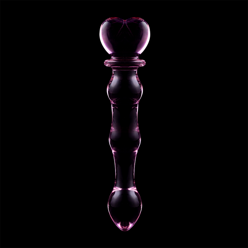 NEBULA SERIES BY IBIZA - MODELLO 21 DILDO IN VETRO BOROSILICATO TRASPARENTE 20.5 CM -O- 3.5 CM