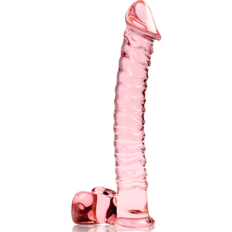 NEBULA SERIES BY IBIZA - MODELLO 23 DILDO IN VETRO BOROSILICATO TRASPARENTE 21.5 CM -O- 4 CM