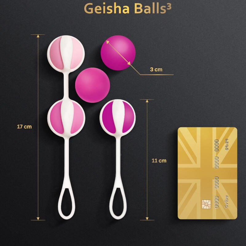 G-VIBE - SET 5 SFERE DA GEISHA3 ROSA