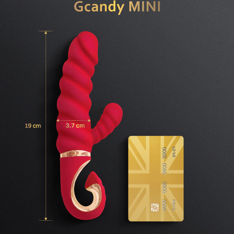 G-VIBE - GCANDY MINI RED SILICONE VIBRATOR