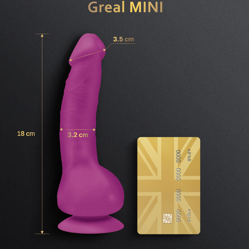 G-VIBE - GREAL MINI DILDO VIBRATOR IN SILICONE FUCHSIA