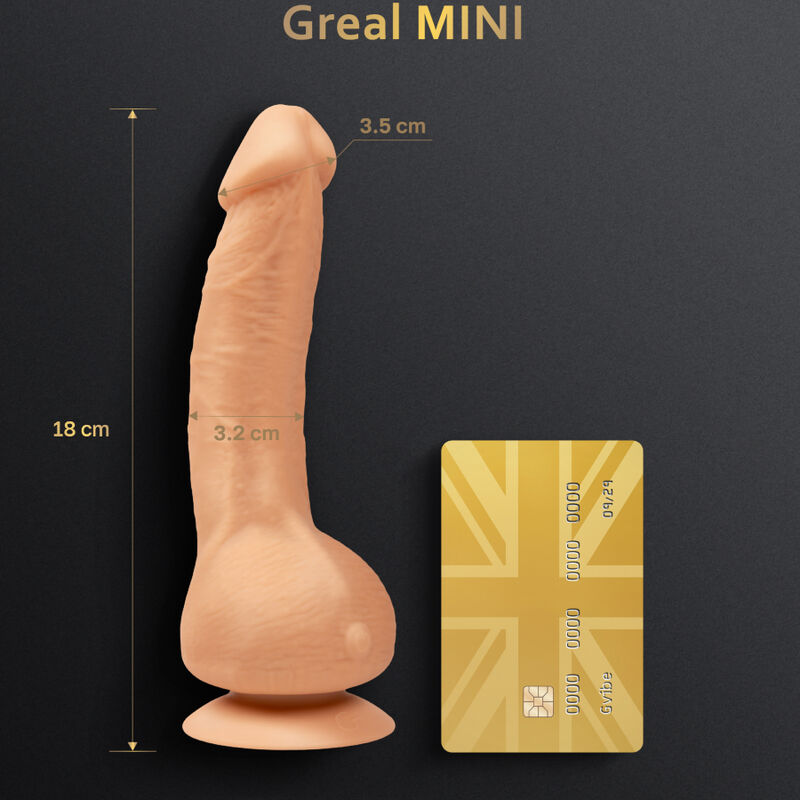 G-VIBE - GREAL MINI DILDO VIBRATORE IN SILICONE NATURALE