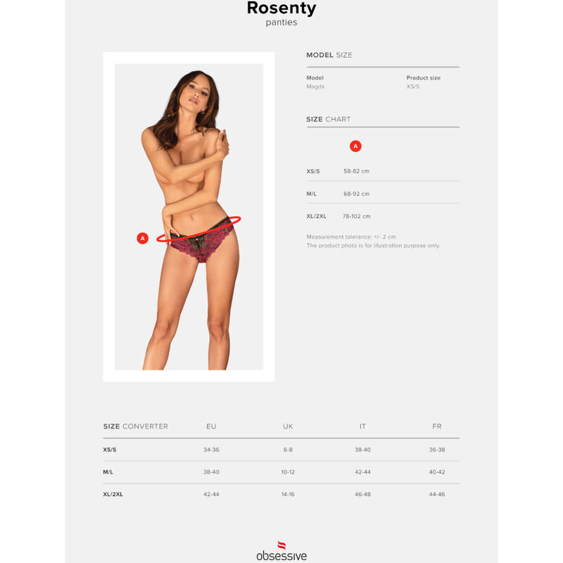 OBSESSIVE - ROSENTY XS/S PANTIES