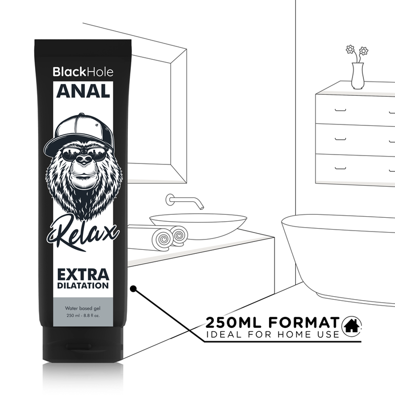 BLACK HOLE - GEL DE DILATATION ANAL À BASE D'EAU 250 ML