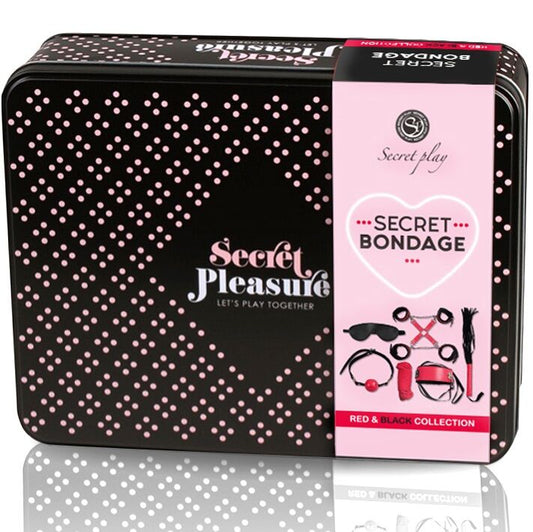 SECRETPLAY - SET BDSM 6 PCS COLLECTION ROUGE