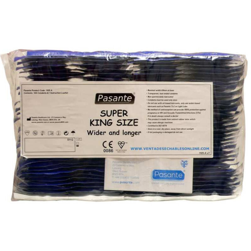 PASANTE - SUPER KING SIZE CONDOMS BAG 144 UNIT