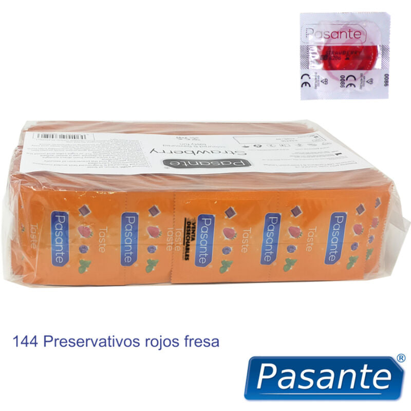 PASANTE - PRESERVATIVI GUSTO FRAGOLA BORSA 144 UNIT