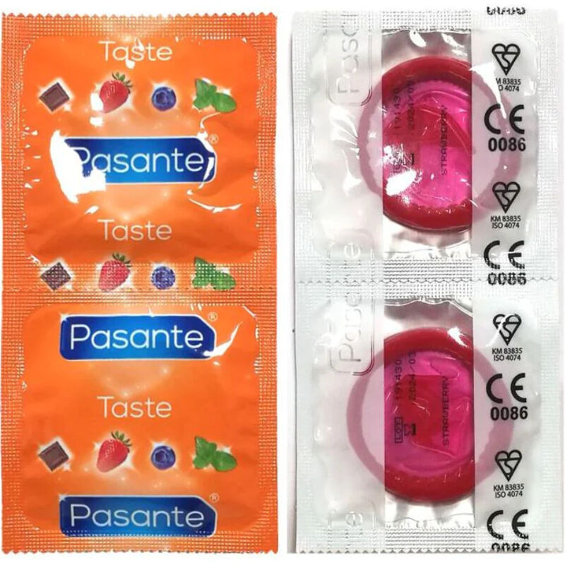 PASANTE - PRESERVATIVI GUSTO FRAGOLA BORSA 144 UNIT