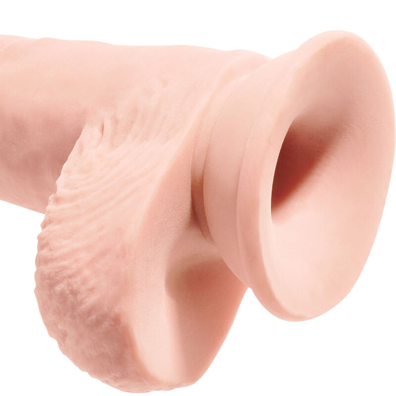 KING COCK - PÉNIS RÉALISTE AVEC BOULES 19,4 CM LÉGER