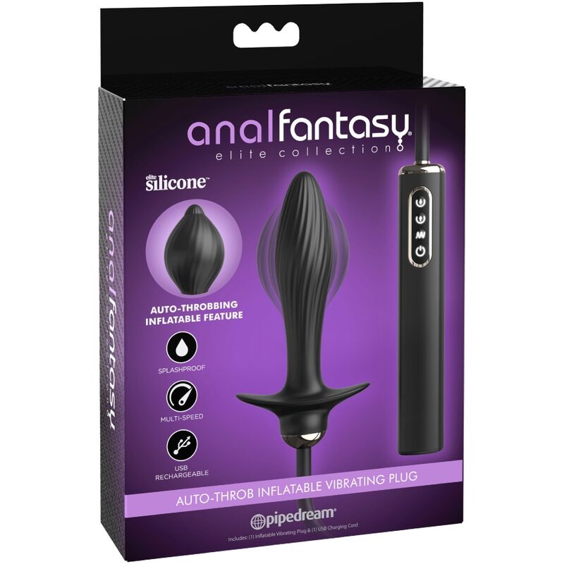 ANAL FANTASY ELITE COLLECTION - INFLATABLE PLUG AND AUTO-THROB VIBRATOR