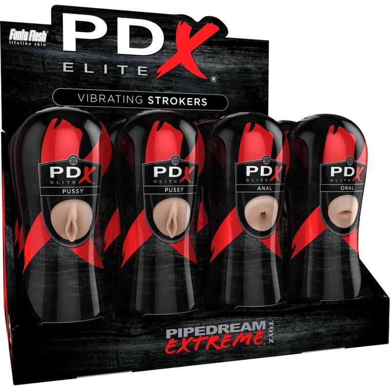 PDX ELITE - SET STROKER 12 UNITÉ : 6X VAGIN, 3X ANUS, 3X BOUCHE