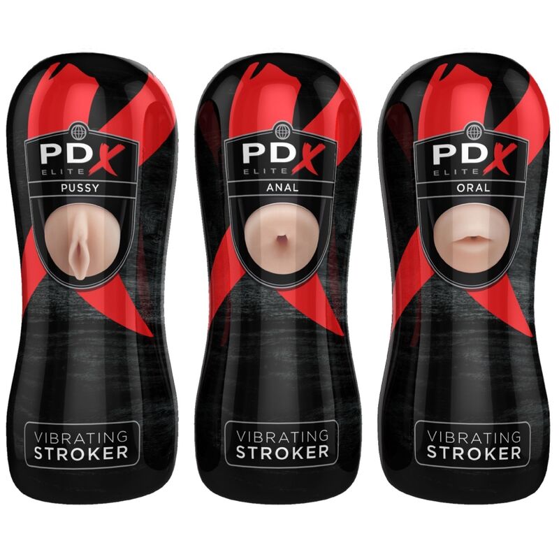 PDX ELITE - SET STROKER 12 UNITÉ : 6X VAGIN, 3X ANUS, 3X BOUCHE