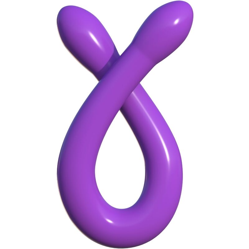 CLASSIX - GODE DOUBLE SOUPLE 43,7 CM VIOLET
