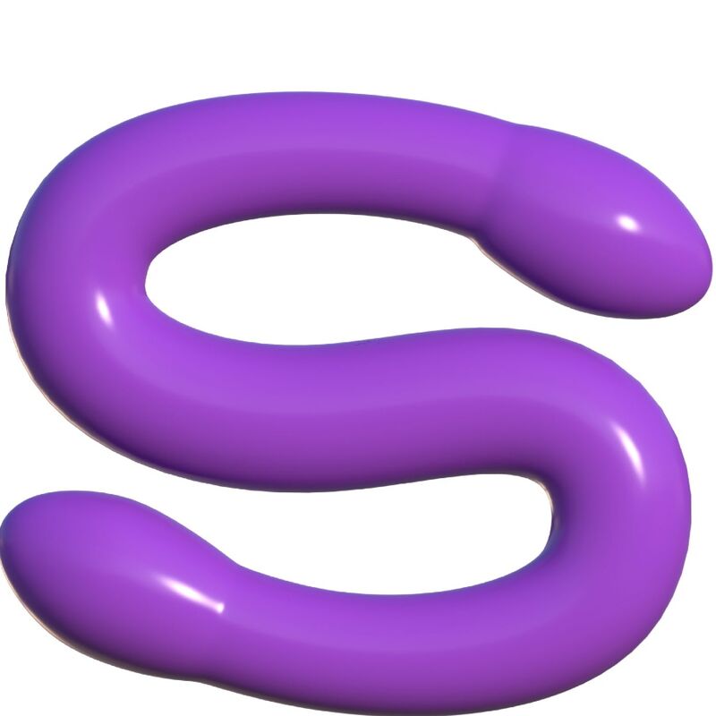 CLASSIX - GODE DOUBLE SOUPLE 43,7 CM VIOLET