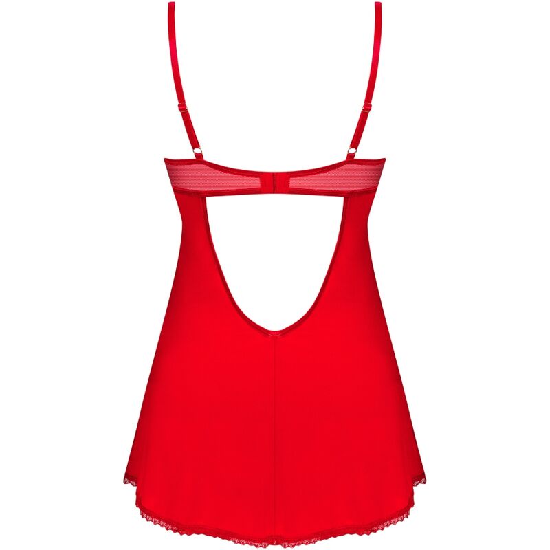 OBSESSIVE - INGRIDIA CHEMISE &amp; RED TONGS XS/S