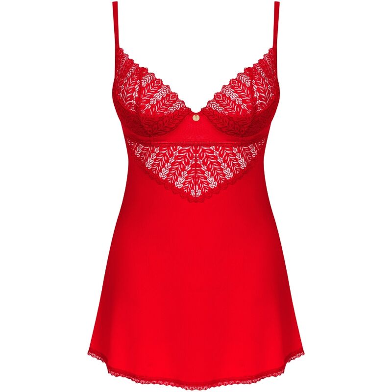 OBSESSIVE - INGRIDIA CHEMISE &amp; RED TONGS XS/S